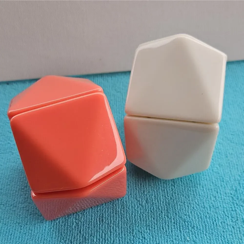 2 VTG Chunky Stretch Bangles Coral And Cream